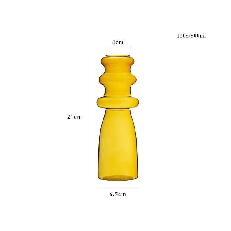 Art Decoration Candy Color Threaded Vase