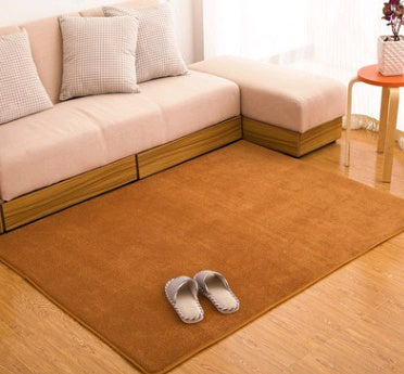 Memory cotton coral velvet rug