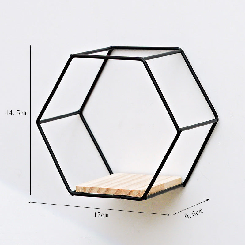 Hexagonal Style Wall Shelves