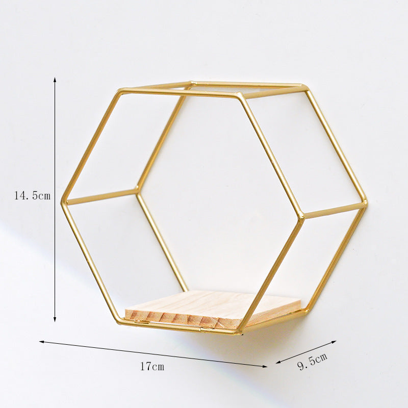 Hexagonal Style Wall Shelves