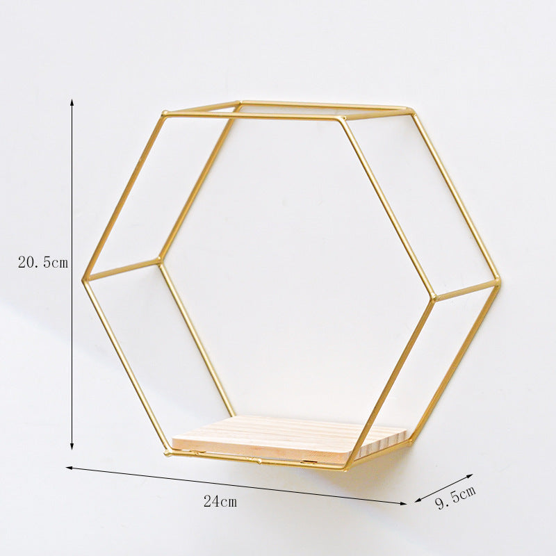 Hexagonal Style Wall Shelves