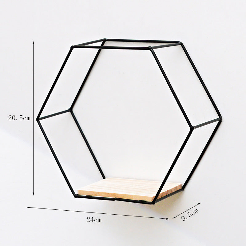 Hexagonal Style Wall Shelves