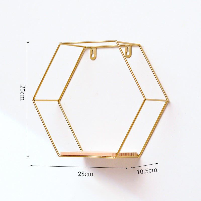 Hexagonal Style Wall Shelves
