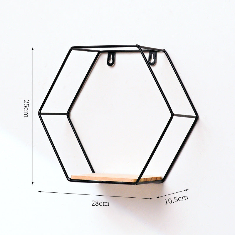 Hexagonal Style Wall Shelves
