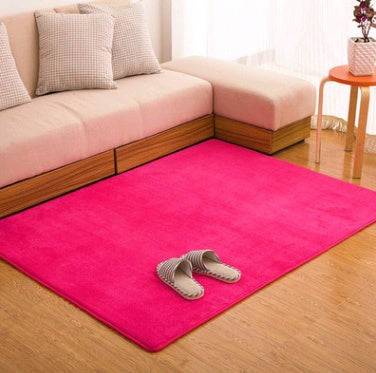 Memory cotton coral velvet rug