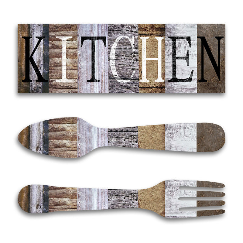 Wooden Sign Pendant Kitchen