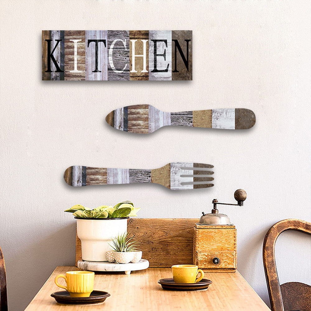 Wooden Sign Pendant Kitchen