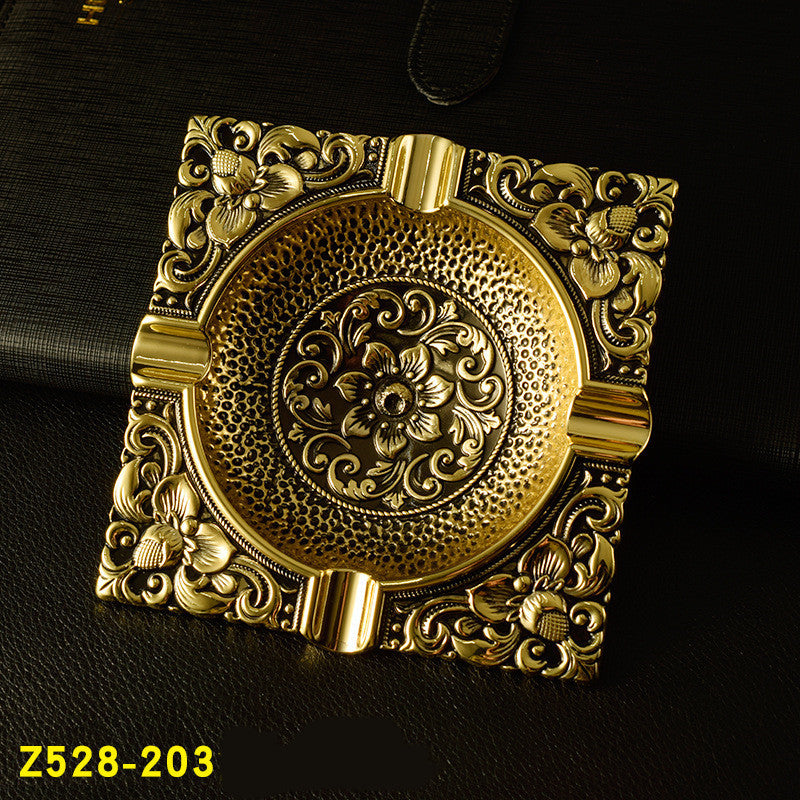 Vintage Pattern Ashtray Metal