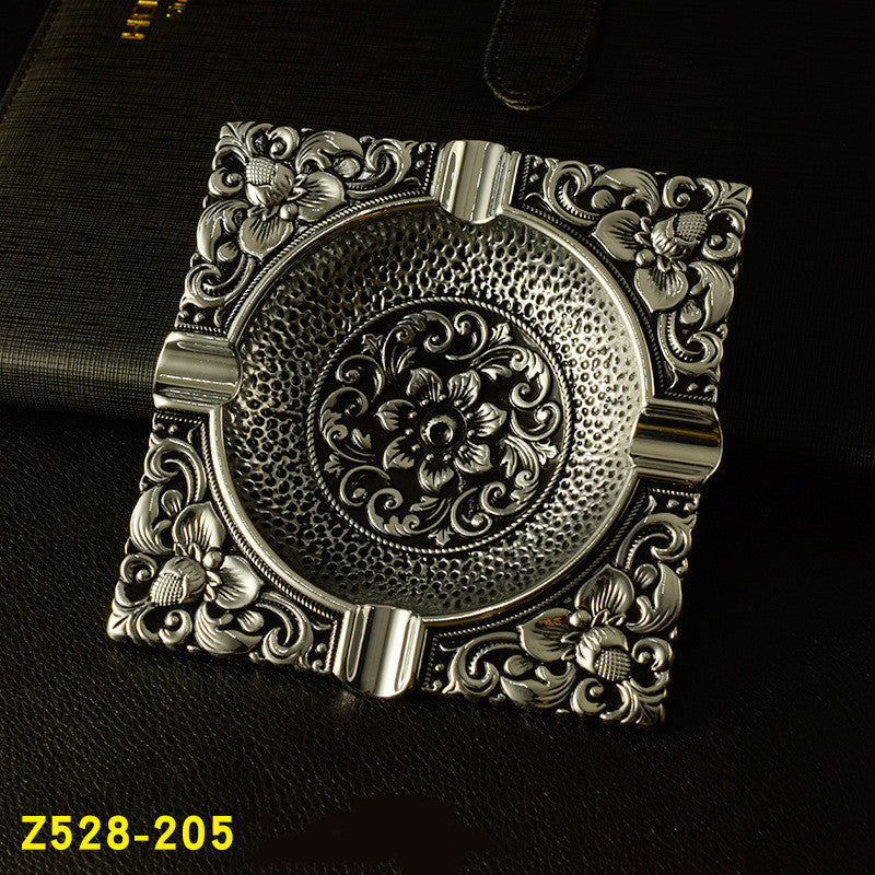 Vintage Pattern Ashtray Metal