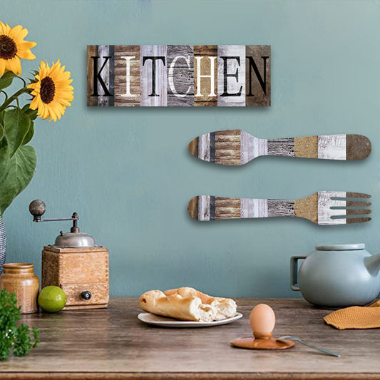 Wooden Sign Pendant Kitchen