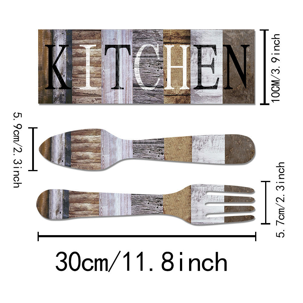 Wooden Sign Pendant Kitchen